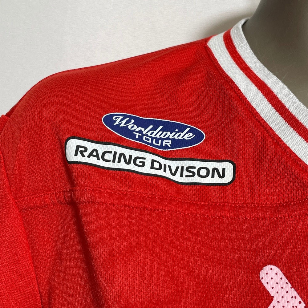 Formula 1 F1 Racing Division Hybrid Apparel Red Pit Crew Jersey Women's MEDIUM - Picture 4 of 12